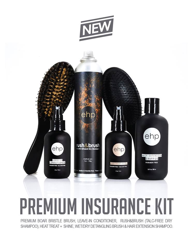 A range of care products for Easihair Pro Hair Extensions